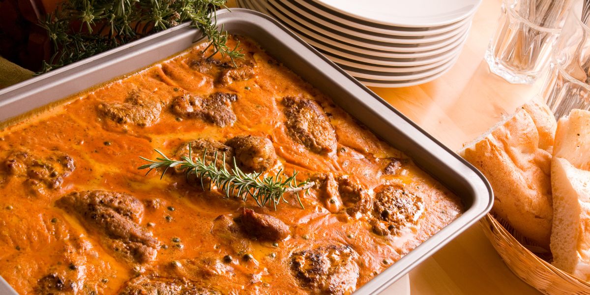 Filetauflauf mit Paprika