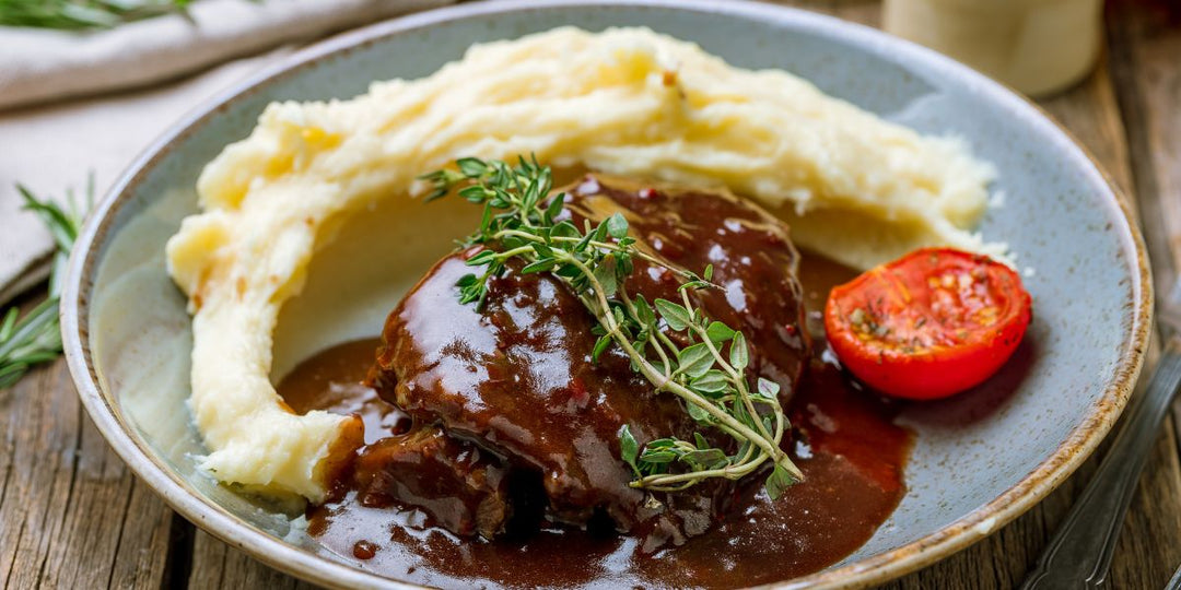 Hackfleisch mit Kartoffelpüree