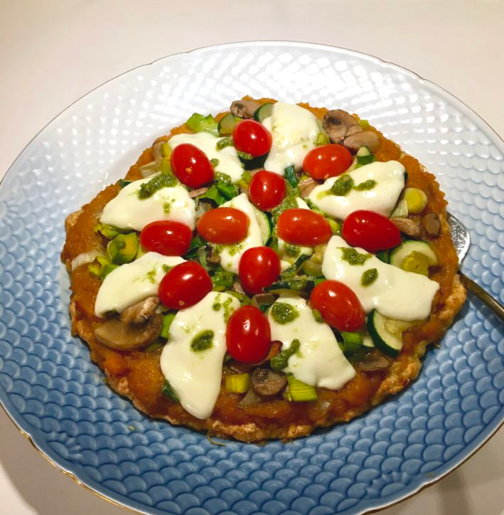 Köstliche und gesunde „Meatza“ (Fleischpizza)