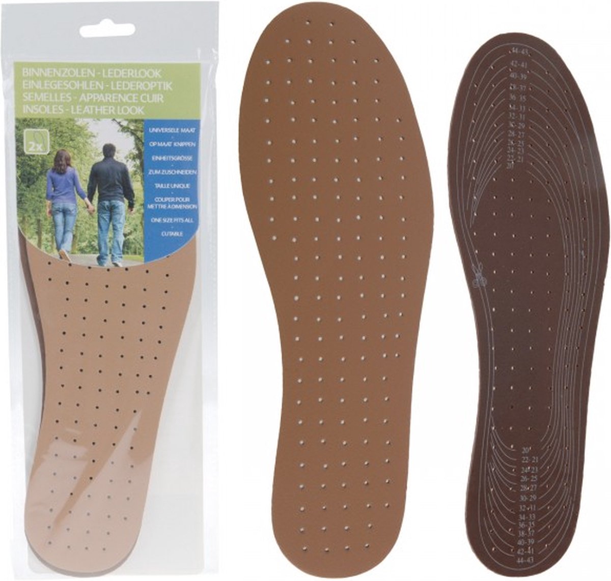 Schuhsohle in Lederoptik – 1 Paar