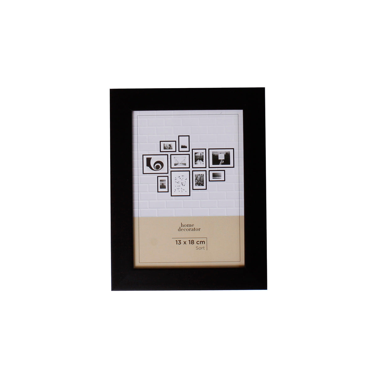 Home Decorator - Bilderrahmen schwarz breit 13x18 cm