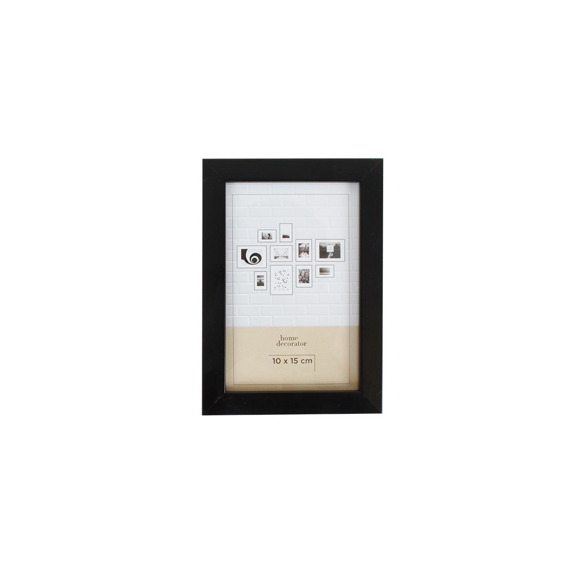 Heimdekorationsartikel - Bilderrahmen schwarz breit 10x15 cm
