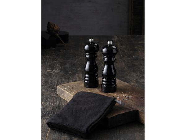 Peugeot - Paris Salz- und Pfeffermühlen-Set, Buche, 18 cm, Schwarzer Lack
