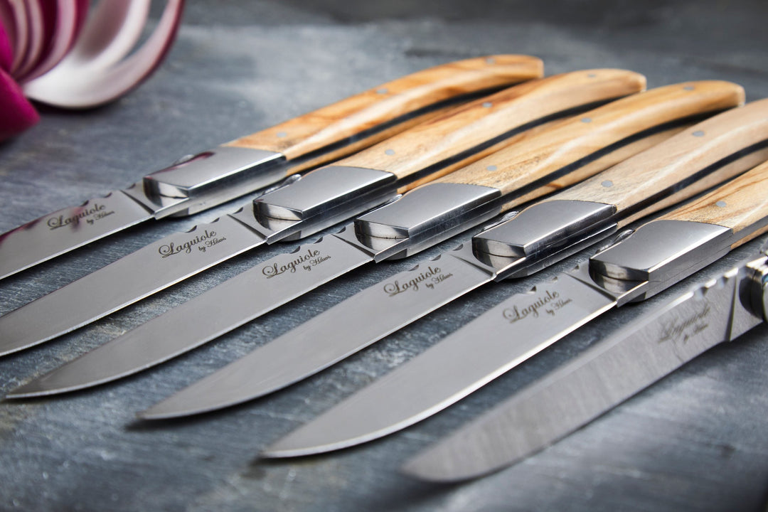 Laguiole by Haws Steakmesser, 6-teilig, Eiche