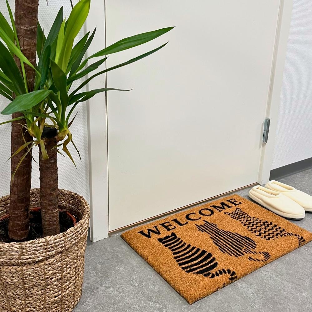 Dacore - Fußmatte 40x60 Kokosnuss mit Katzenmotiv