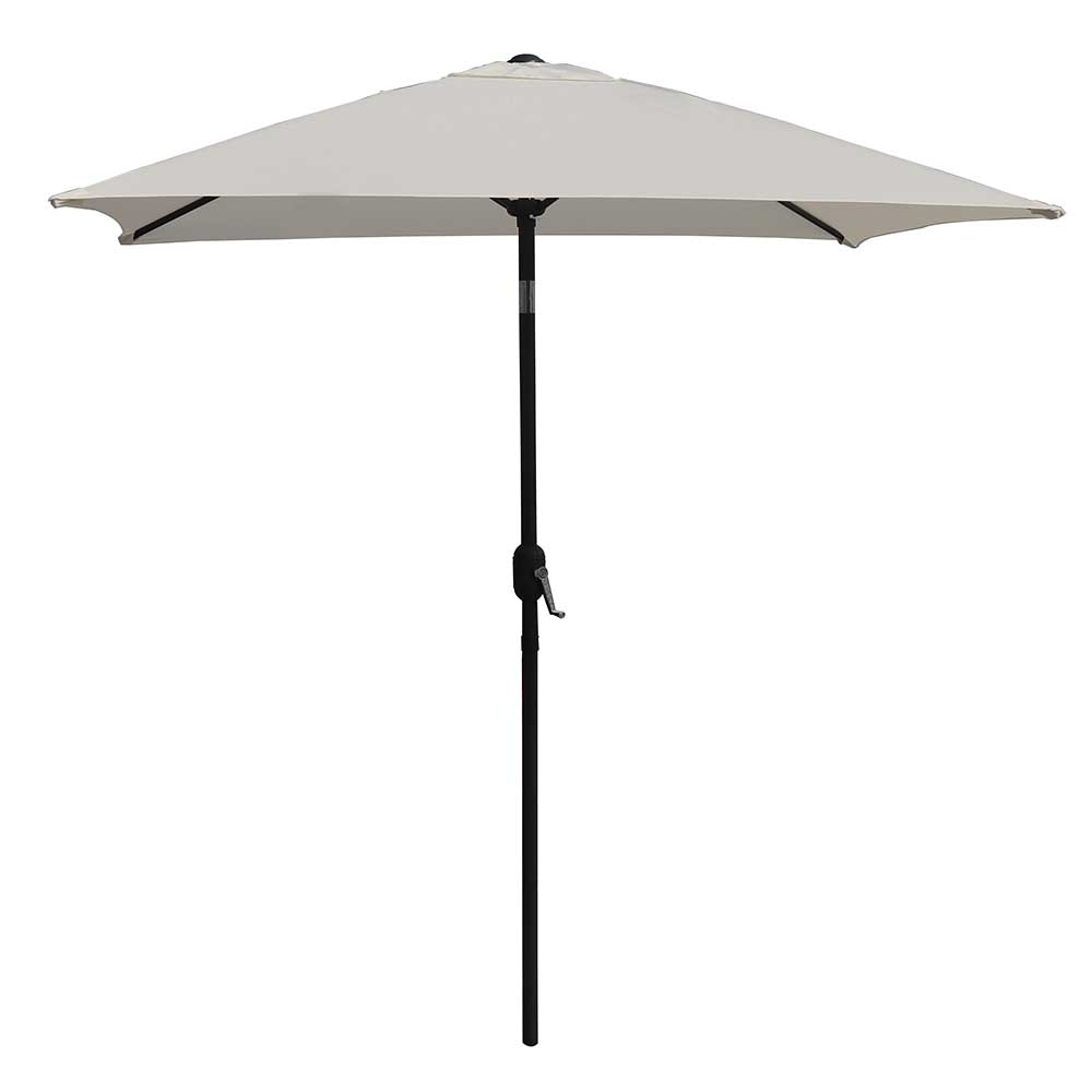 Hoffmann - Barcelona Sonnenschirm aus Aluminium mit Neigefunktion 2x2 m natur Nr. 130