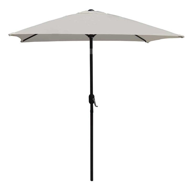 Hoffmann - Barcelona Sonnenschirm aus Aluminium mit Neigefunktion 2x2 m natur Nr. 130