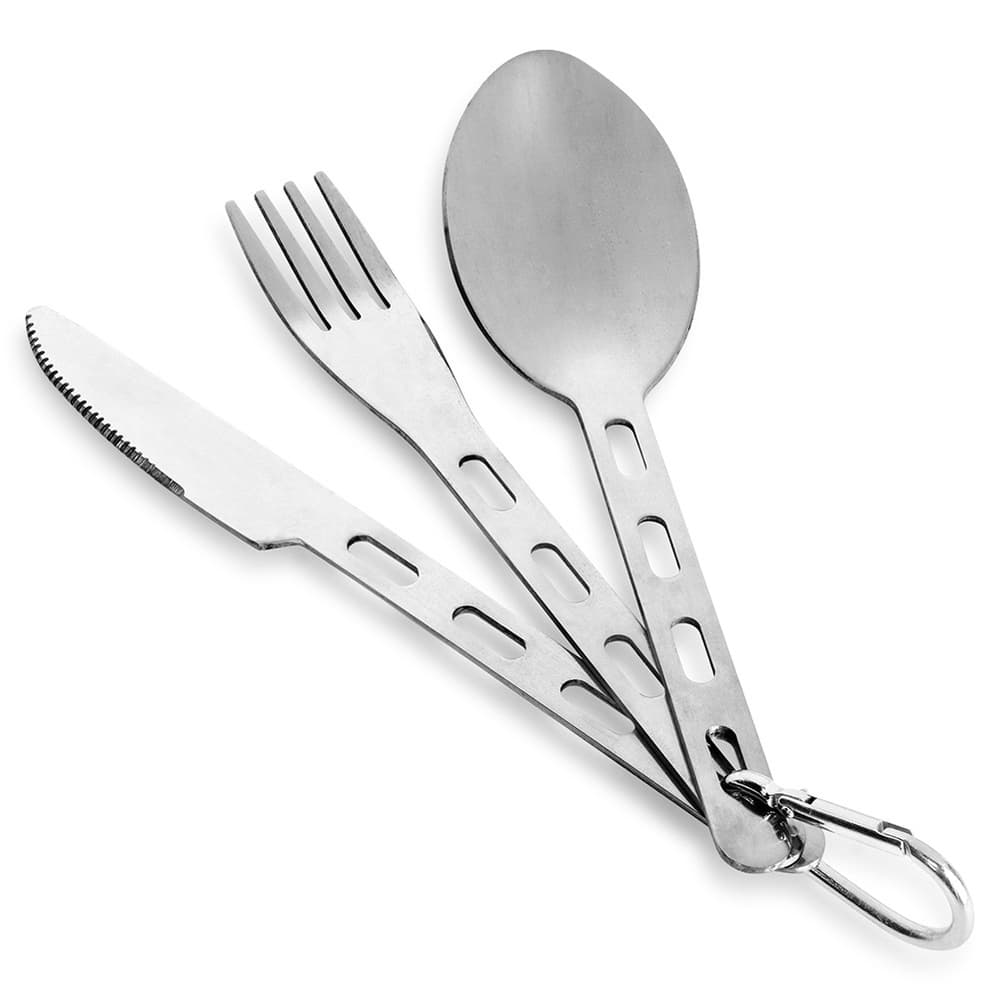 Reisebesteckset – mit Karabiner
