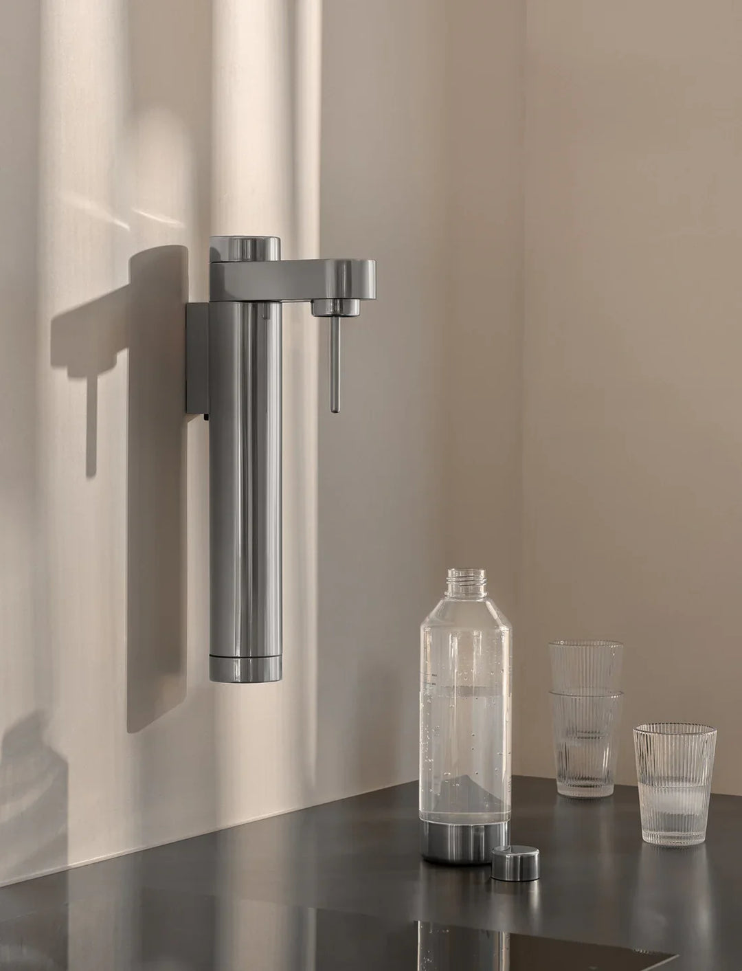 Stelton - Soda-Automat BRUS Wandmontage Stahl