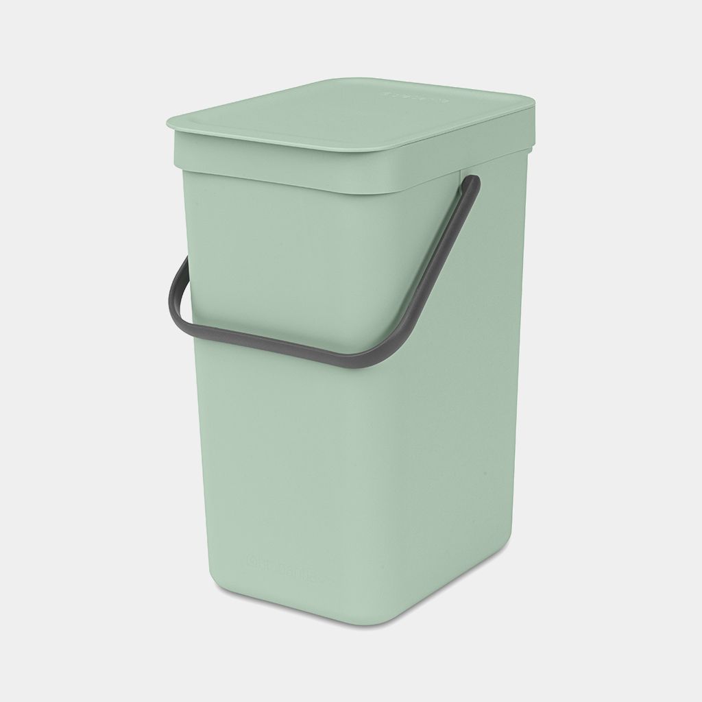 Brabantia – Sortierabfallbehälter mit Deckel – 12 Liter Jadegrün