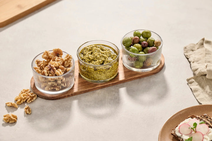 Tag - Tapas-Set mit 3 Schalen à 200 ml.
