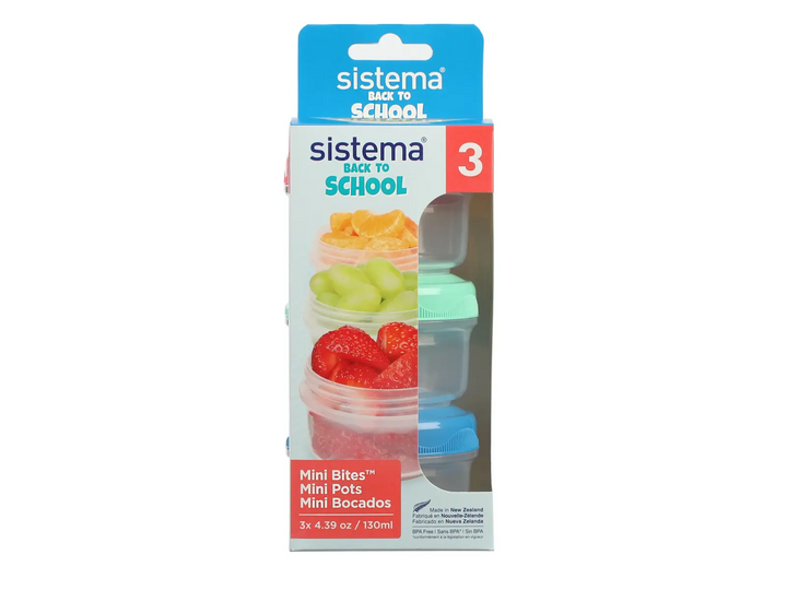 Sistema – Lunchbox 130ml Mini Bites To Go 3er-Pack