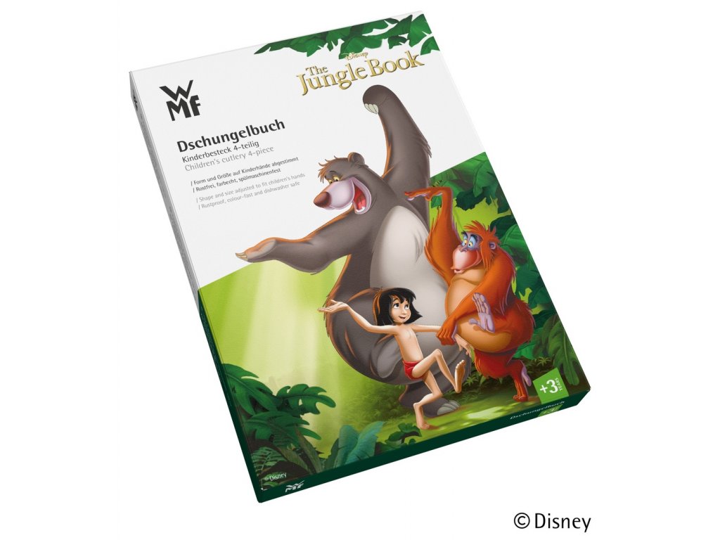 WMF - Kinderbesteck, 4-teilig - Das Dschungelbuch