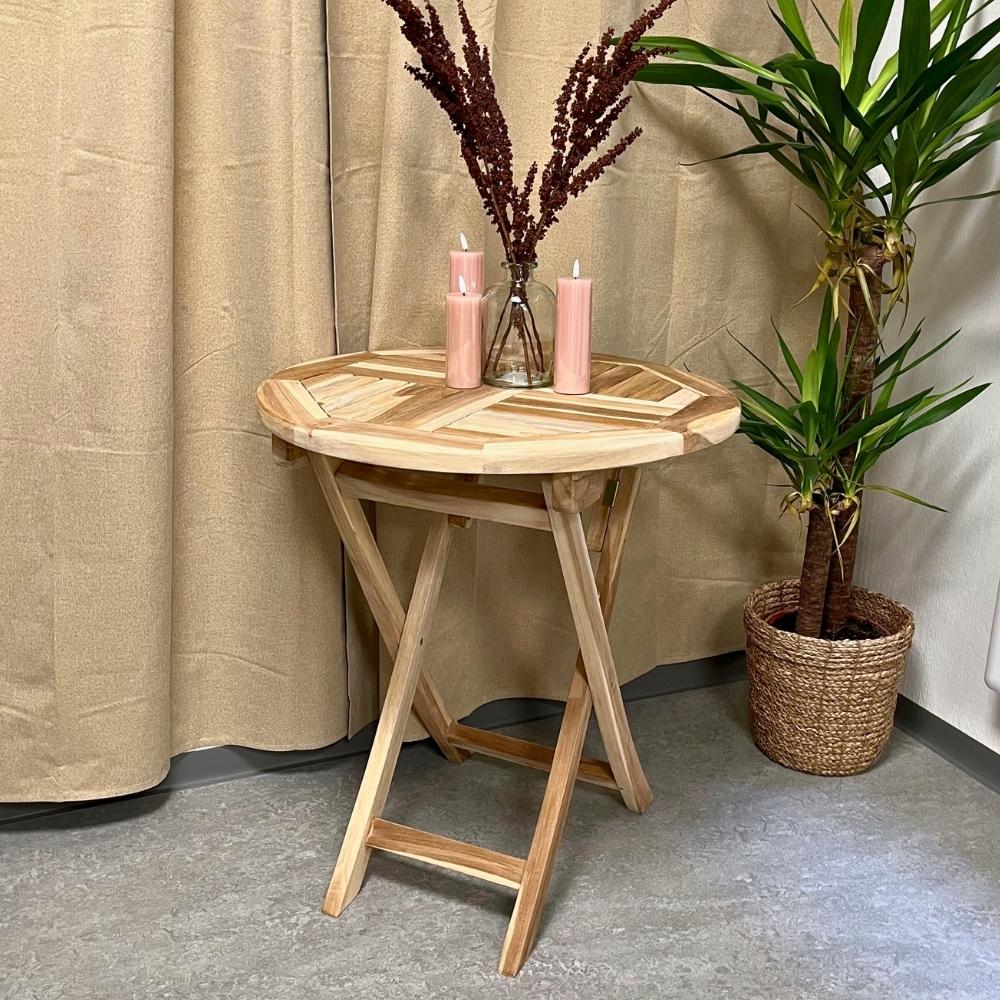 Dacore - Café-Tisch Ø66 cm Teakholz der Güteklasse C