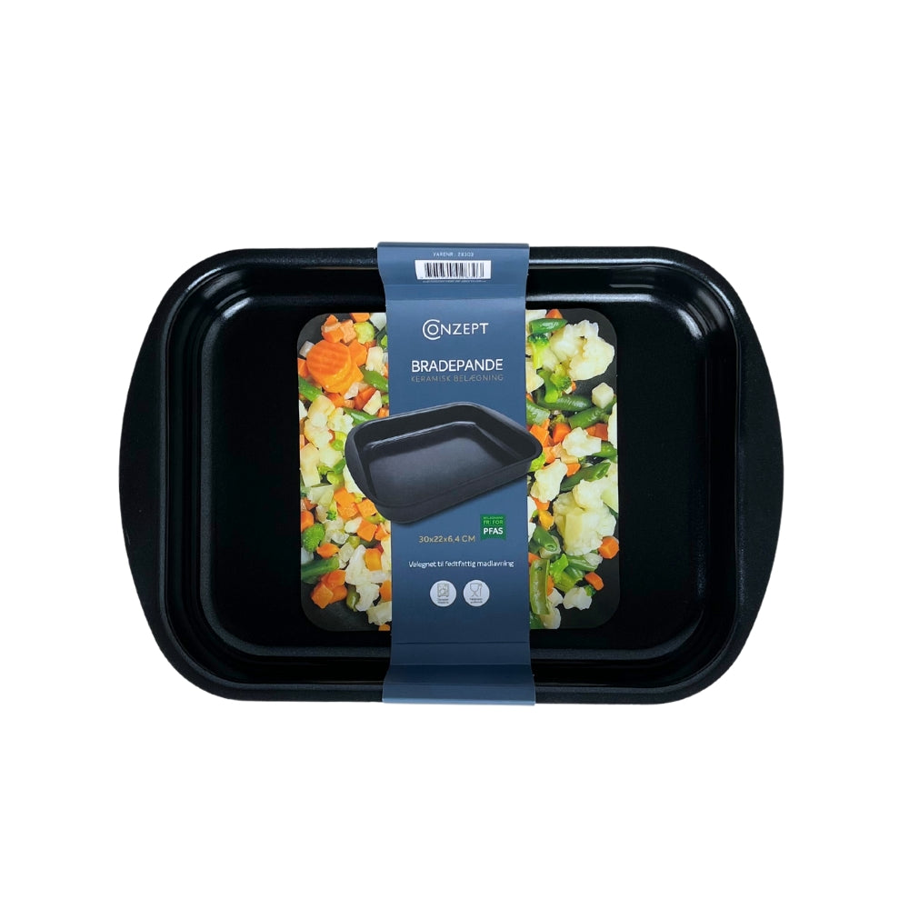 Conzept Kitchen – Aluminium-Backform 30 x 22 x 6,4 cm, Keramik