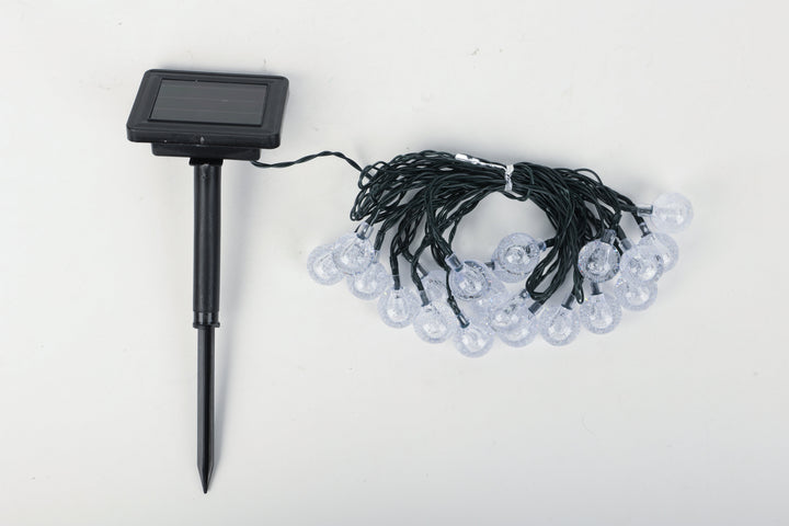 Conzept Solar-Lichterkette mit Kugeln, 2,5 cm, 20 LEDs, mehrfarbig