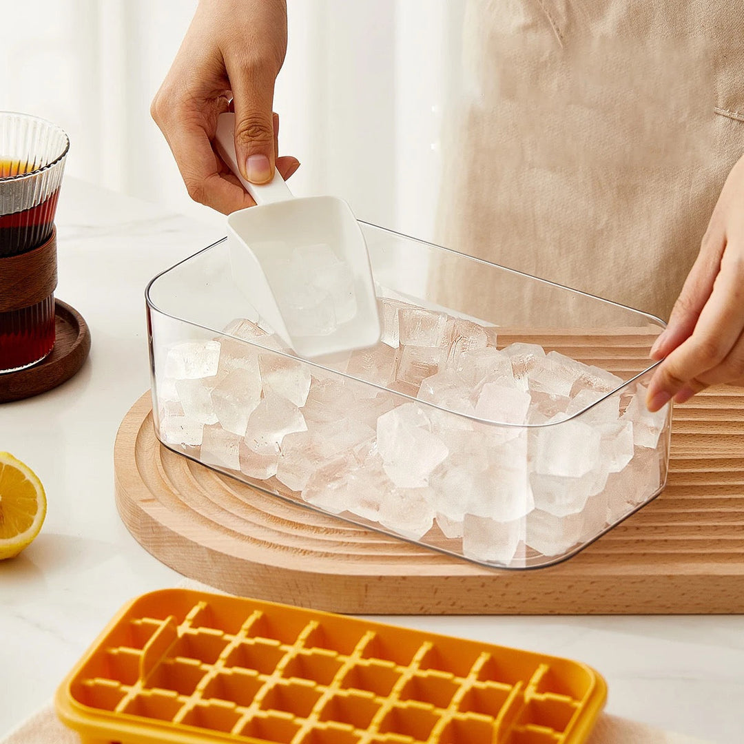 Conzept Eiswürfelbox mit 2 Ebenen, 23,5 x 13,5 x 10,9 cm, weiß