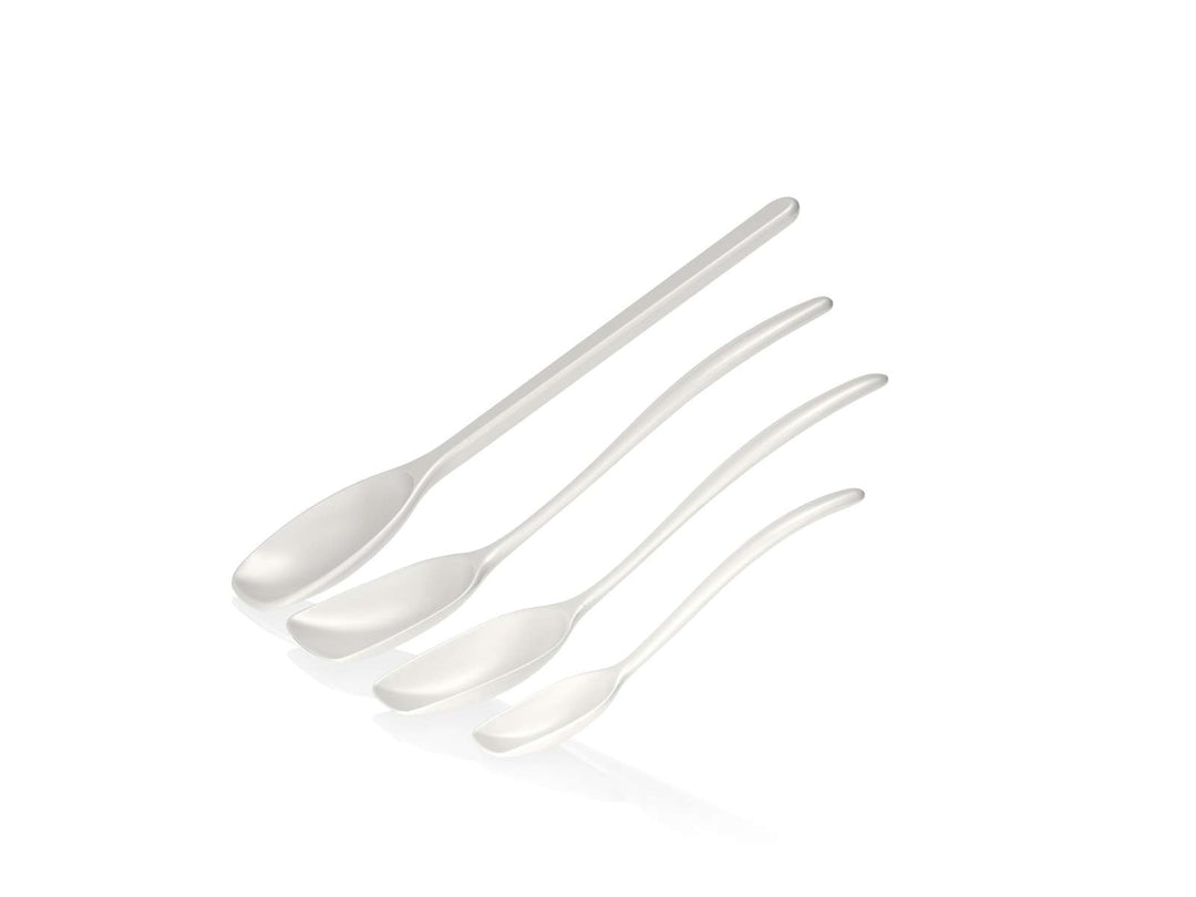 Rösti-Topflöffel-Set, 4-teilig, Klassisches Weiß