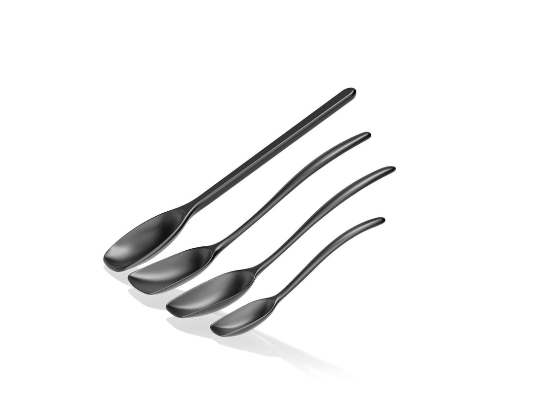 Rösti – Topflöffel-Set, 4-teilig, klassisches Carbon-Schwarz