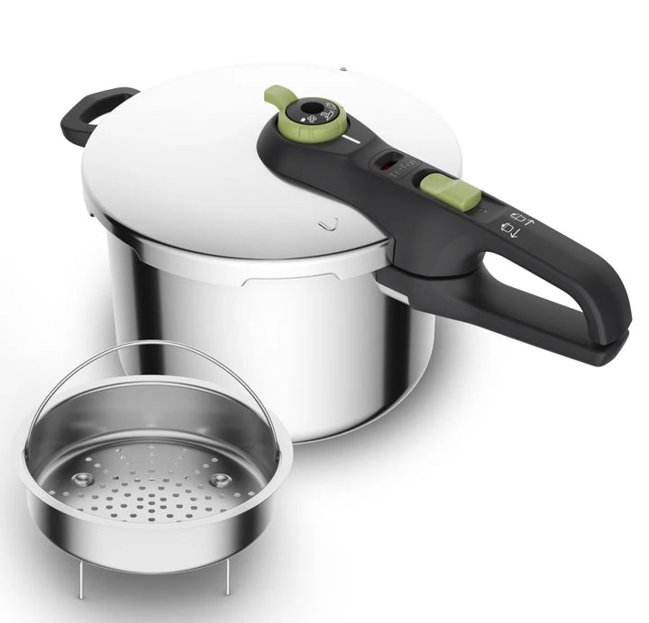 Tefal - Schnellkochtopf Secure Trendy - 6 l mit Dampfeinsatz