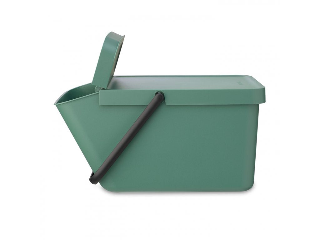 Brabantia - Sort &amp; Go stapelbarer Abfalleimer 20L - Jadegrün