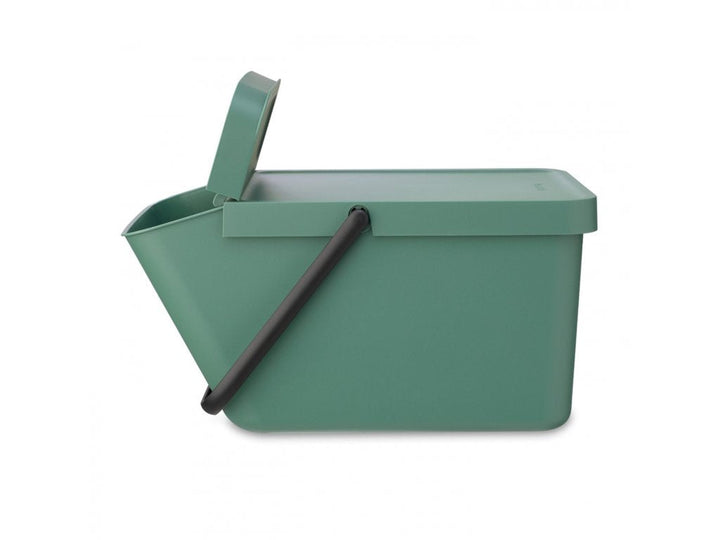 Brabantia - Sort &amp; Go stapelbarer Abfalleimer 20L - Jadegrün