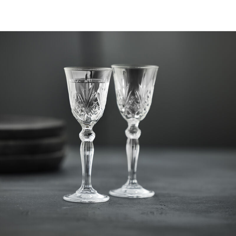 Lyngby Glass - Melodia Schnapsglas 5cl 4 Stück.