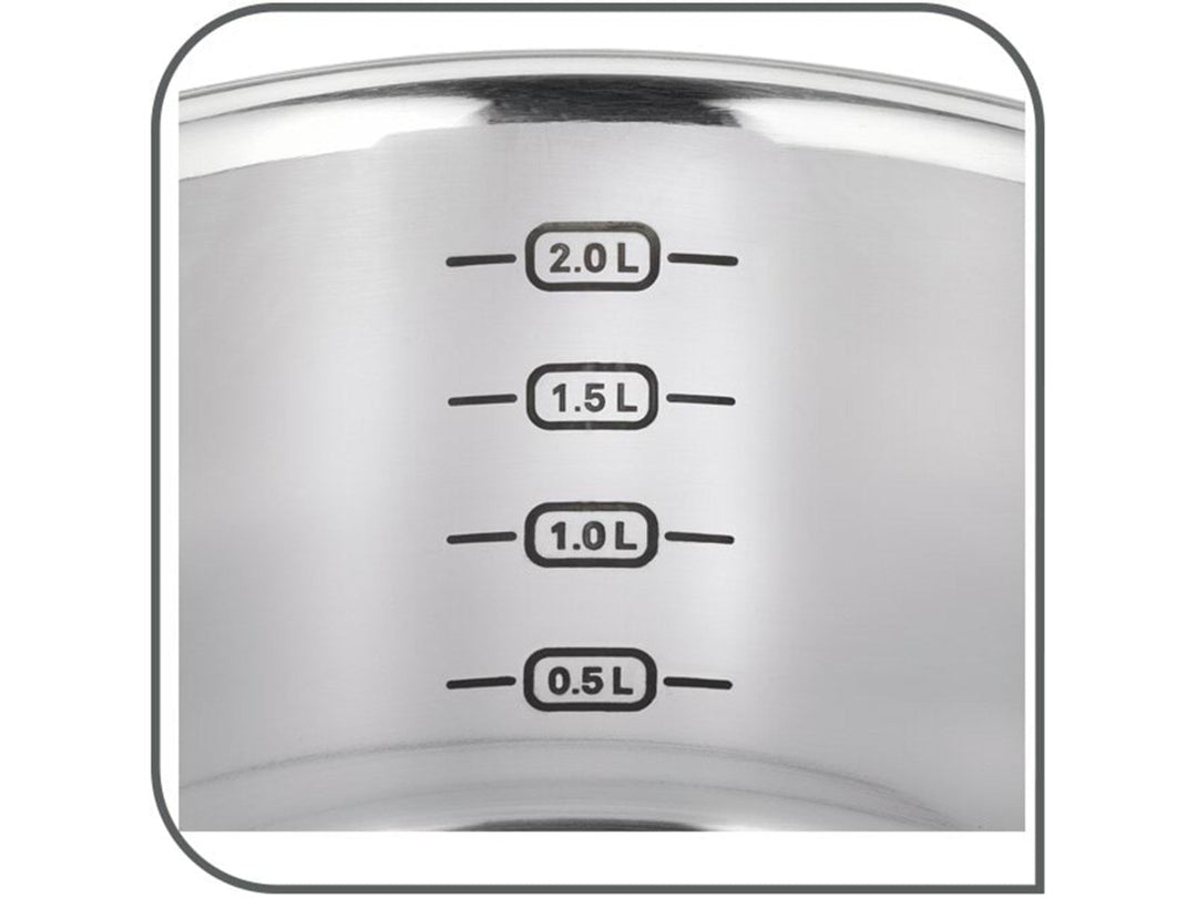 Tefal - Cook eat Topf-/Pfannenset mit 4 Teilen aus Edelstahl