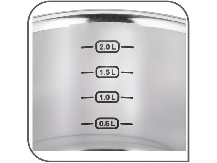 Tefal - Cook eat Topf-/Pfannenset mit 4 Teilen aus Edelstahl