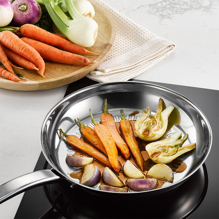 Tefal Intuition Bratpfanne 28 cm, unbeschichtet, Technodome