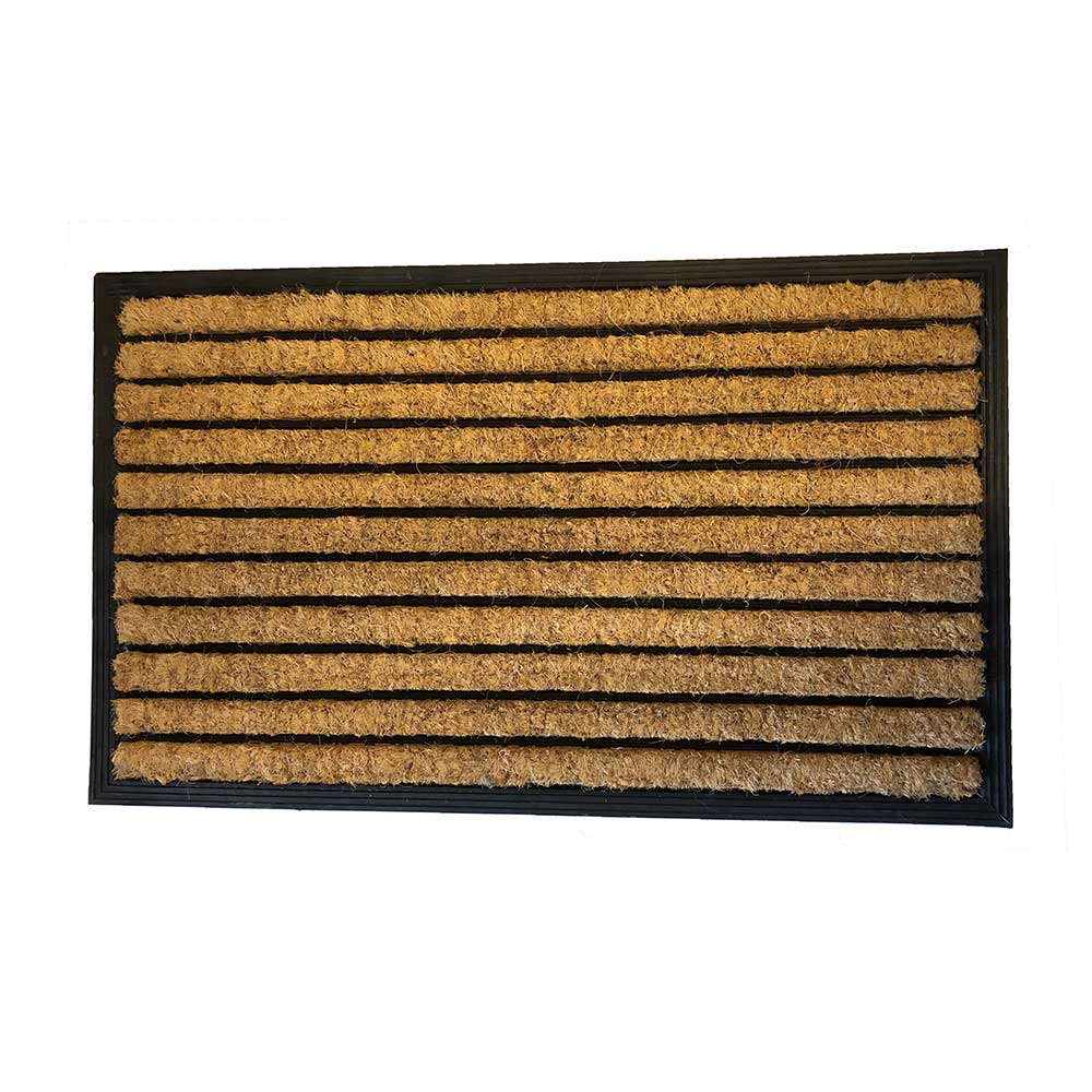 Fußmatte – mit Streifen aus Kokosnuss und Gummi, 45 x 75 cm