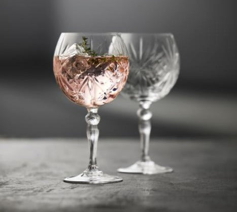 Lyngby Glass - Melodia Gin &amp; Tonic Glas 65 cl 4 Stück.
