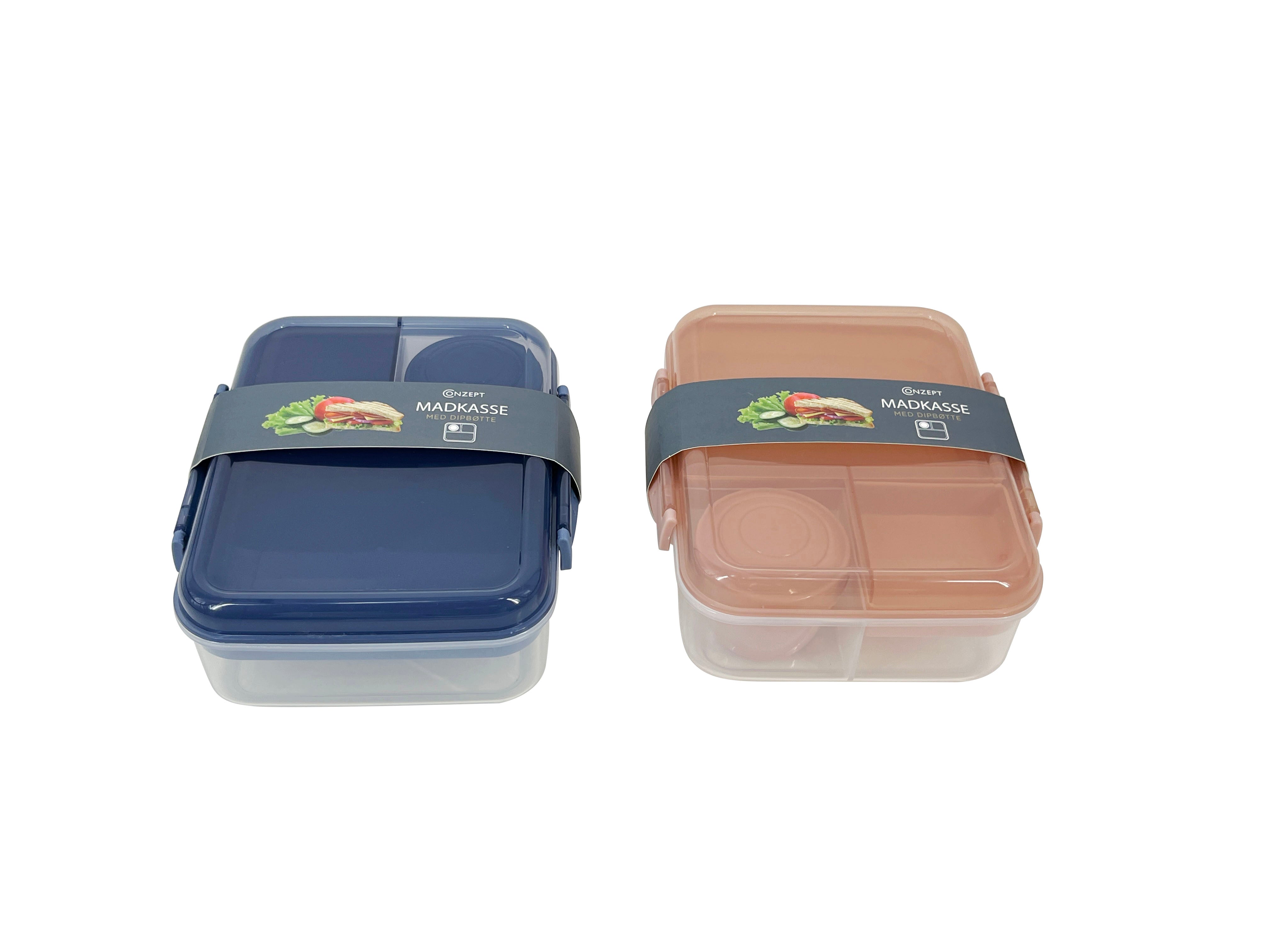 Conzept – Lunchbox mit Dip-Schälchen, verschiedene Farben