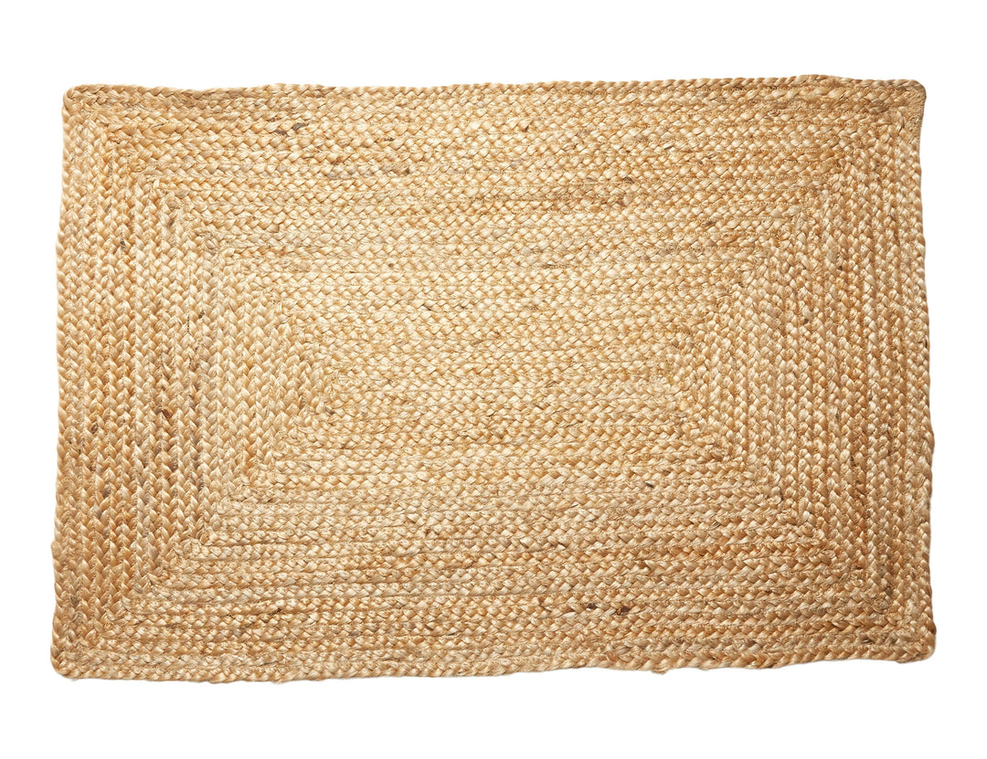 Fußmatte - 50x70 cm geflochtene Jute natur