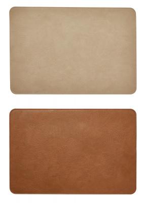 Wendbares Platzset - PU 30x45 cm Tabak/Sand