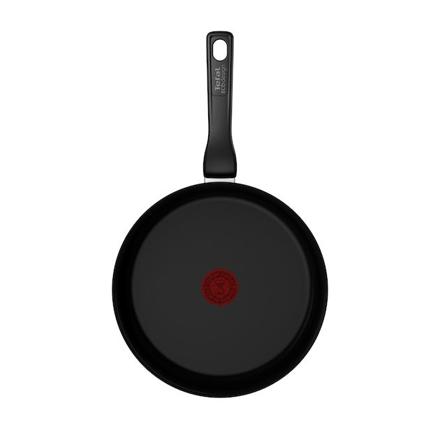 Tefal - Renew Schwarze Bratpfanne - Keramik 24 cm mit Deckel