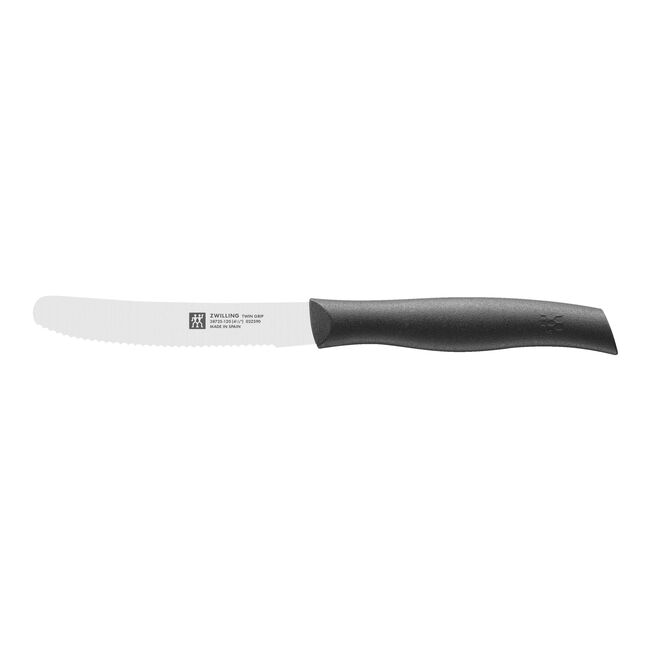 Zwilling - Twin Grip Tomatenmesser 12 cm, schwarz, Wellenschliff