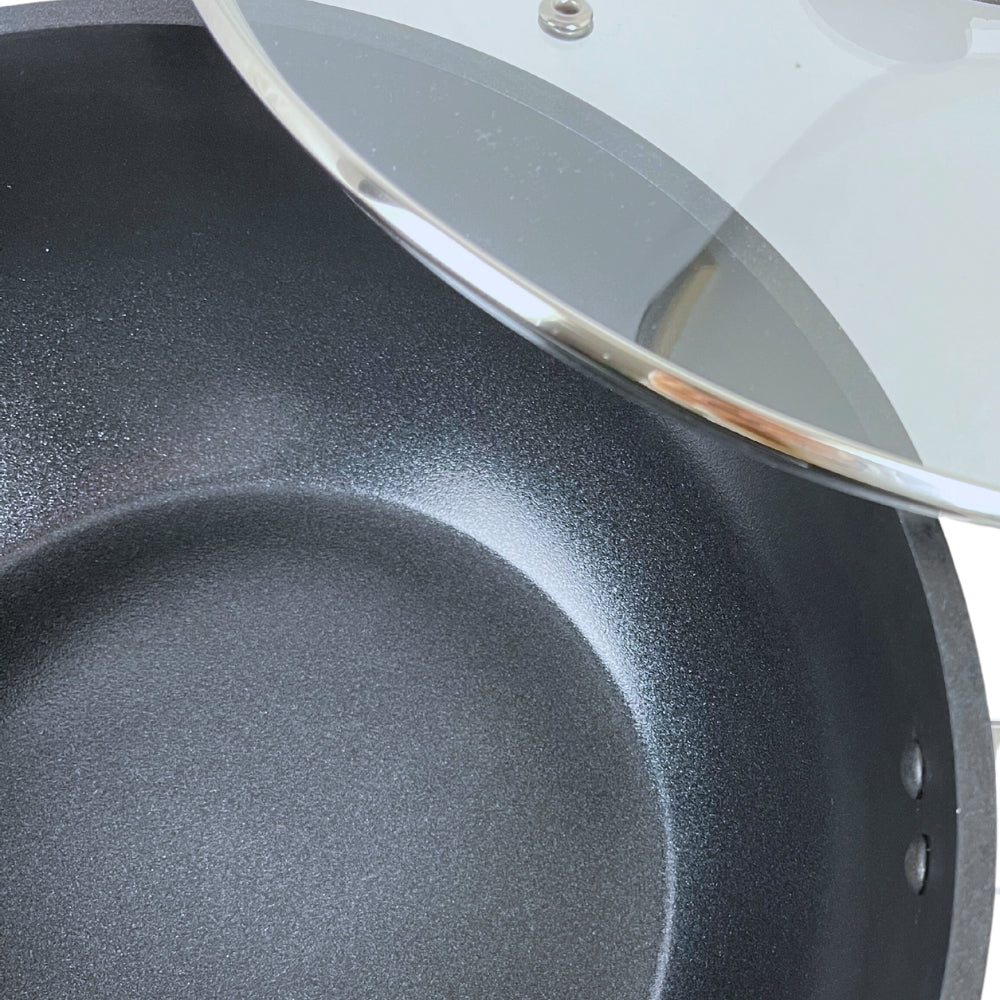 Conzept – Bratpfanne 6 l mit Glasdeckel für Induktionskochfelder