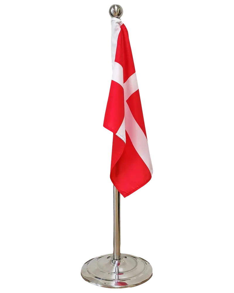 Bodenfahne aus Metall - Dannebrog 108-192 cm