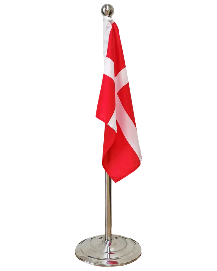 Bodenfahne aus Metall - Dannebrog 108-192 cm
