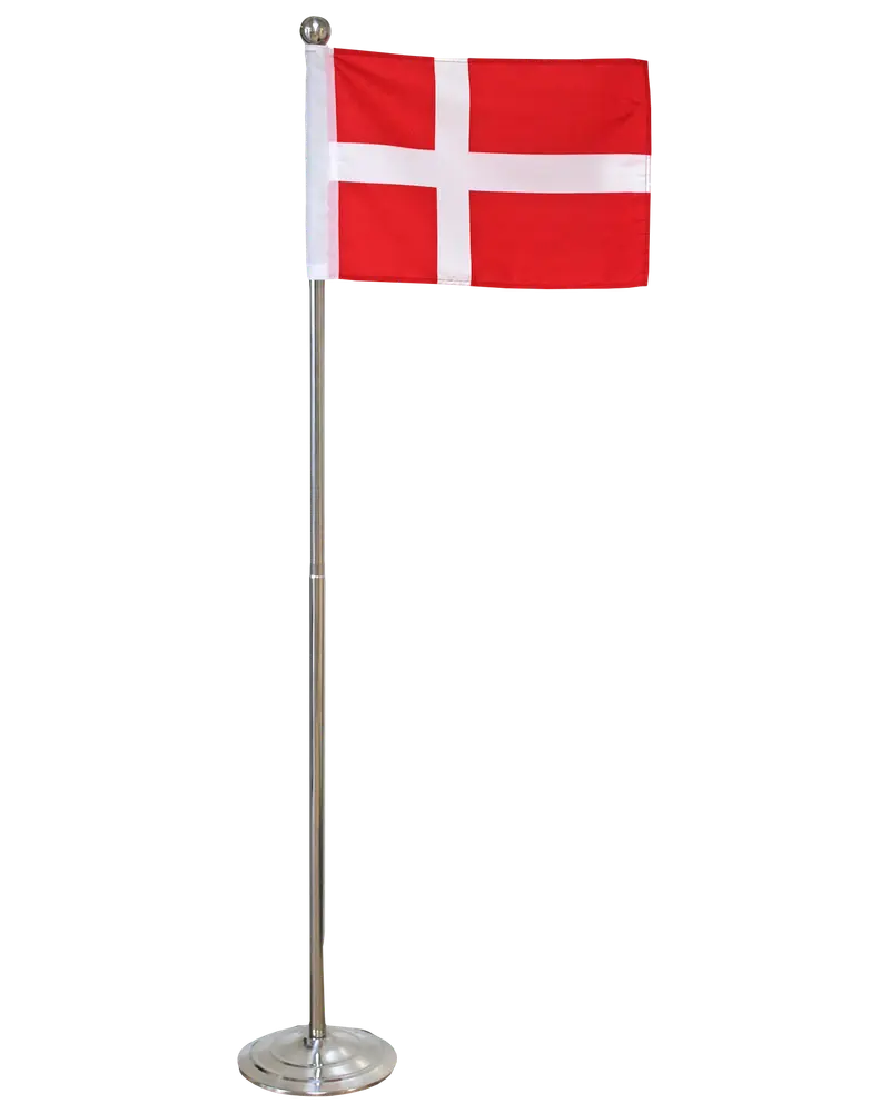 Bodenfahne aus Metall - Dannebrog 108-192 cm