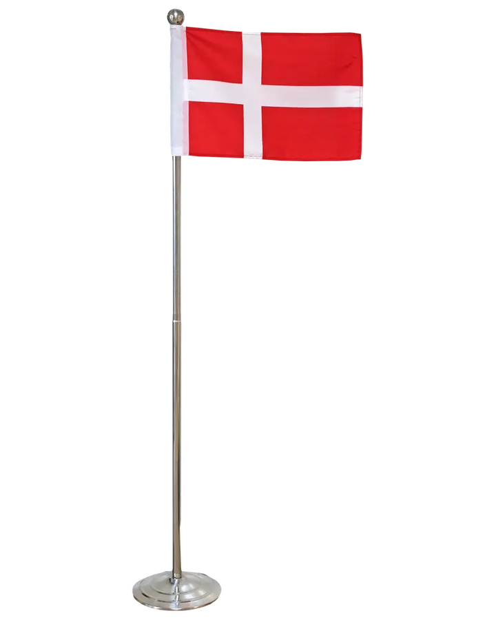 Bodenfahne aus Metall - Dannebrog 108-192 cm