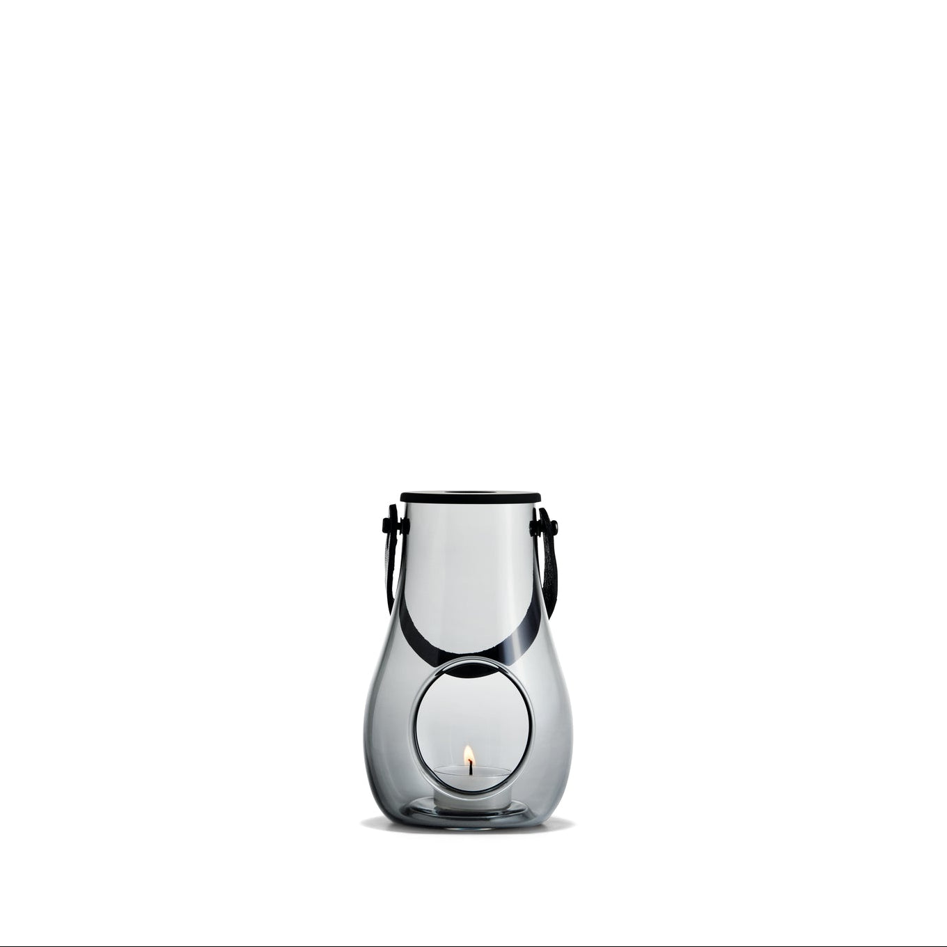 Holmegaard - Design mit Lichtlaterne 16,5 cm Rauch