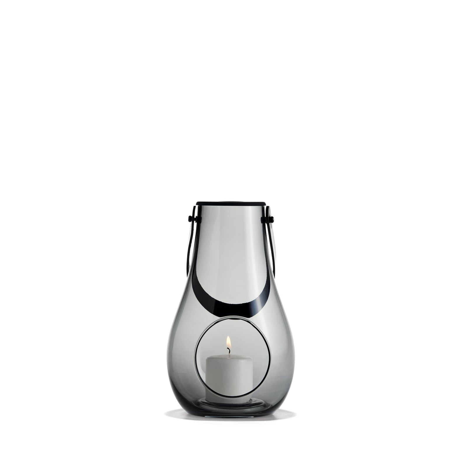 Holmegaard - Design mit Licht Laterne 25 cm Rauch