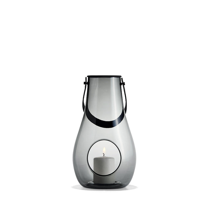 Holmegaard - Design mit Licht Laterne 29 cm Rauchglas