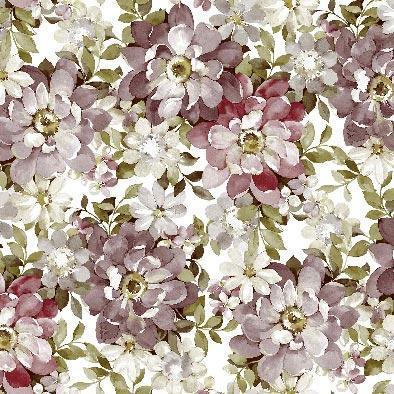 Wachstuch mit großer altrosa Blume – 140 cm