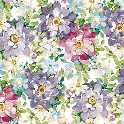 Wachstuch – Große lila Blume – 140 cm