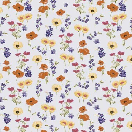 Wachstuch Mohnblumen 20 M