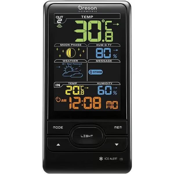 Oregon – Drahtlose Wetterstation – Erweiterte Farb-LCD-Anzeige