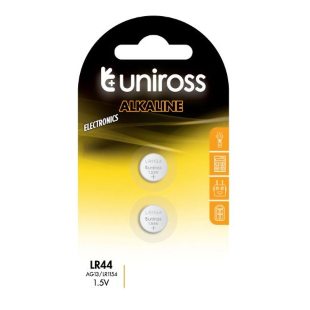 Uniross - Batteri LR1154, AG13, LR44 - 2 stk.